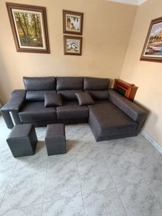 Sofás nuevos modular beige y gris