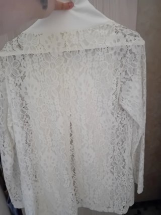 Giacca in pizzo bianca taglia unica