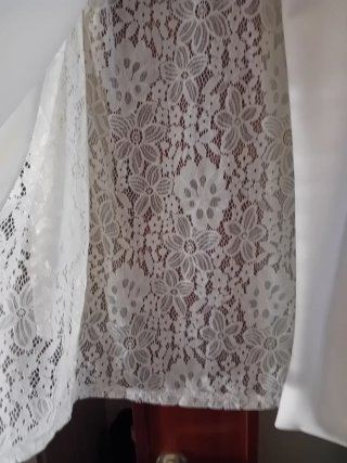 Giacca in pizzo bianca taglia unica