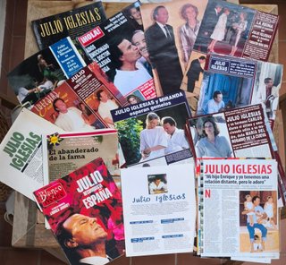 Lote Julio Iglesias. Articulos, portadas, posters