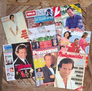 Lote Julio Iglesias. Articulos, portadas, posters