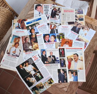 Lote Julio Iglesias. Articulos, portadas, posters