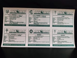 Cromos Fútbol Liga 94-95