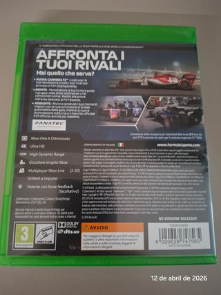 XBOX One F1 2019 in ottime condizioni