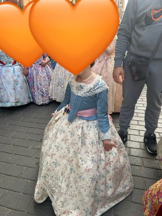 Vestido de fallera 2/4 años
