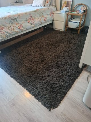 Tappeto Shaggy Nero