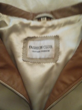 Chaqueta Mujer piel Beige oscuro Talla 44