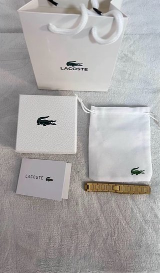 Pulsera Lacoste Metropoli Original Dorada