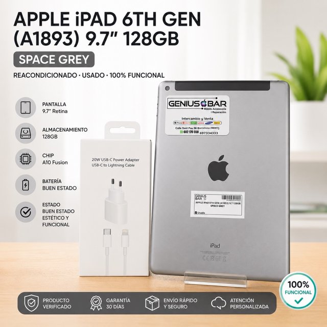 iPad 6th Gen 128GB Space Grey