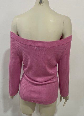 Jersey rosa escotado