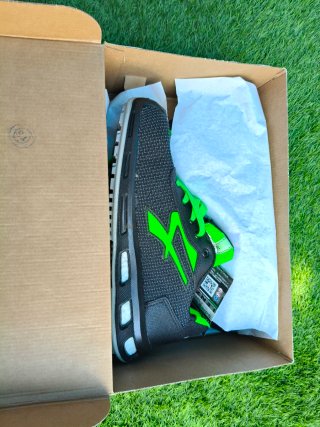 Zapatillas de seguridad U-Power negras y verdes