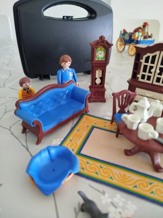 Playmobil salón Casa Familiar y/o Carruaje época.