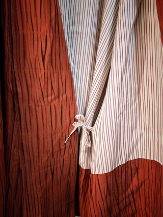 Kimono original color teja  y marrón