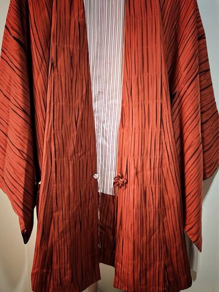 Kimono original color teja  y marrón