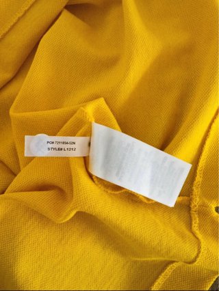 Polo Lacoste Amarillo Talla L 100% original