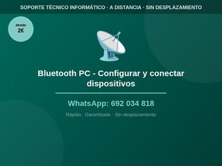 Bluetooth PC - Configurar y conectar dispositivos