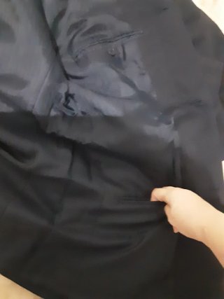 Chaqueta Zara Man XXL negra, forro raso, muy nueva