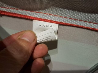 Hamaca ERGONOMICA roja y blanca MEDIANA tumbona