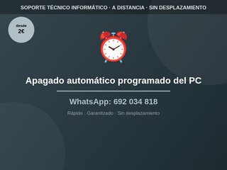 Apagado automático programado del PC