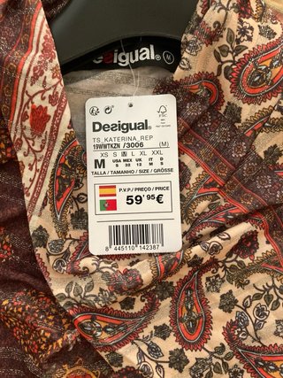 Camiseta Desigual Talla M Nueva