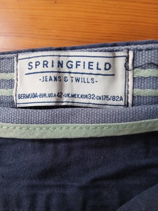 Pantalón corto hombre azul