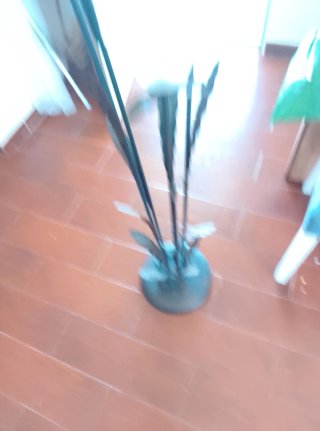Lámpara de salón de cristal y metal