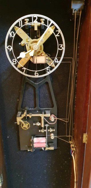 Reloj Sincronizador Vintage Synchronome Electric