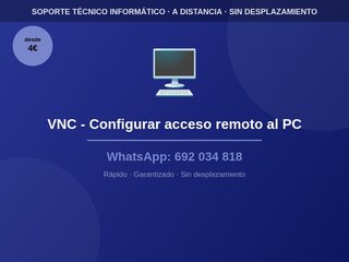 VNC - Configurar acceso remoto al PC