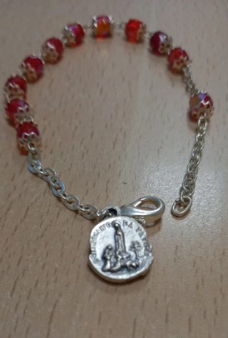 Pulsera Rosario Virgen Fátima