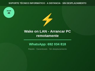 Wake on LAN - Arrancar PC remotamente
