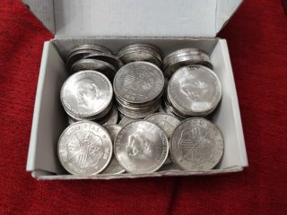 Lote 10 Monedas 100 Pesetas Plata