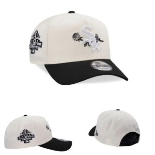 Gorra New Era White shox Beige y Negra