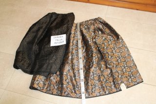 Falda para traje regional o disfraz estampada