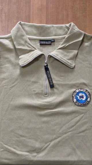 Polo Napapijri Beige Mezza Zip XL