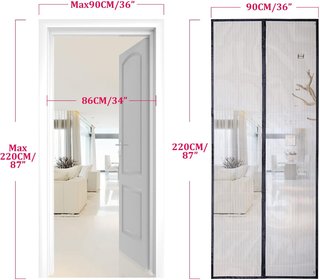 Mosquitera magnética puerta cierre automático