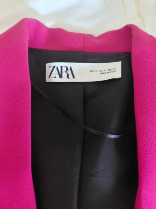 Blazer Zara Rosa Talla S