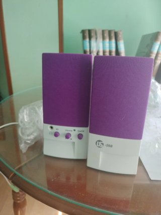 Altavoces TS Multimedia Morado/Blanco