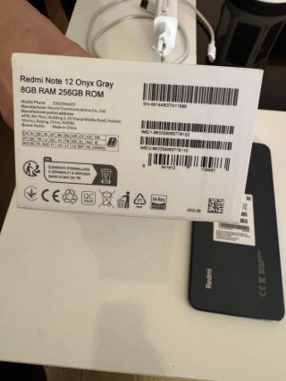 Xiaomi Redmi Note 12 Onyx gray 8 GB RAM 256 GB ROM