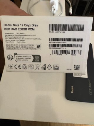 Xiaomi Redmi Note 12 Onyx gray 8 GB RAM 256 GB ROM