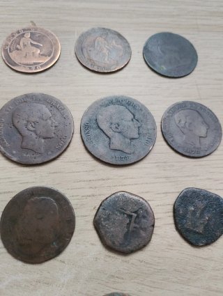 Lote Monedas Antiguas Varias