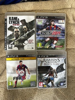 PS3 Fat Averiada + 4 Juegos