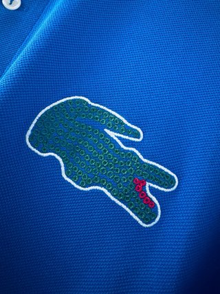 Polo Lacoste Azul con Cocodrilo 100% original