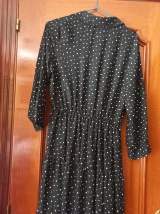 Vestido Zara lunares negro y blanco