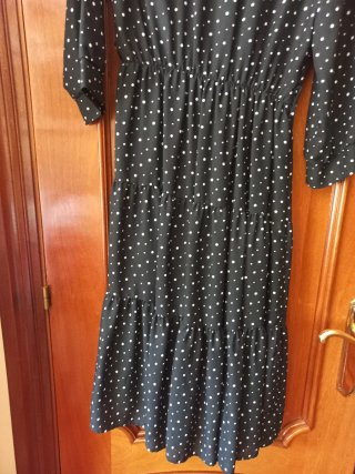 Vestido Zara lunares negro y blanco