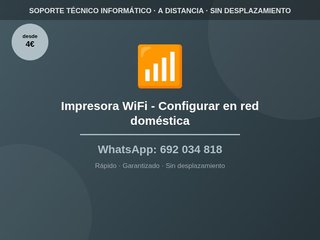 Impresora WiFi - Configurar en red doméstica