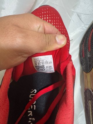 Zapatillas Adidas Running Rojas Negras