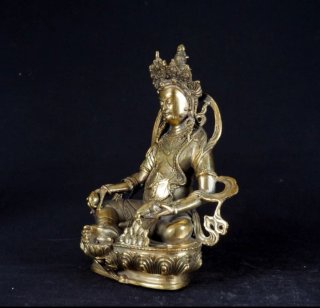 Estatua Bronce Tibetana Dios Jambhala