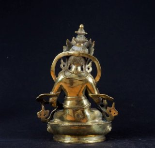Estatua Bronce Tibetana Dios Jambhala