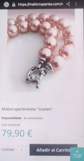 Conjunto Perlas Mallorca Pulsera,Collar&Pendient