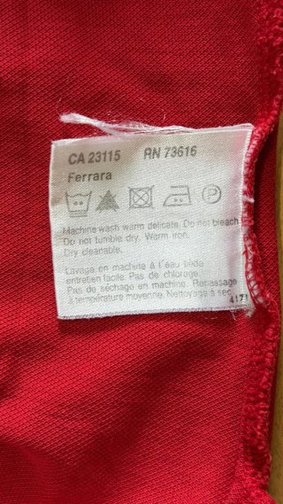 Polo Hugo Boss Rosso Uomo Taglia M